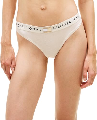 Tommy Hilfiger Women CLASSIC THONG BEIGE (Beige Heather) L