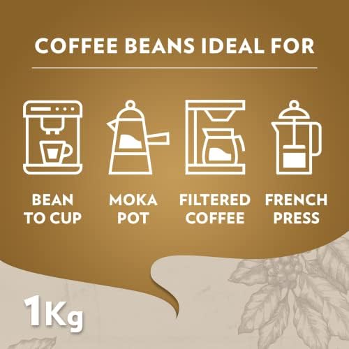 Lavazza Qualità Oro, 100% Arabica Medium Roast Coffee Beans, Pack of 1 kg