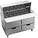 Beverage Air SPED48HC-18M-4 Two-Section Mega Top Refrigerated Counter