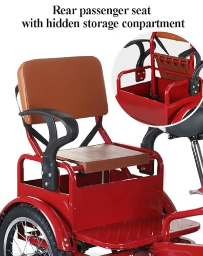 Triciclo Plegable para Adultos, 16 Pulgadas, con Asiento Trasero miniatura 3