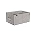 Faltbare Aufbewahrungsbox,Wäschekorb Aufbewahrungskorb Mit Starken Griffen Für Spielzeug, Büro, Schrank, Zuhause (Color : Gray, Size : 22X33X16.5CM)