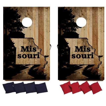 VictoryStore Cornhole Games - State of Missouri Cornhole Bag Toss Game - Missouri Bag Toss