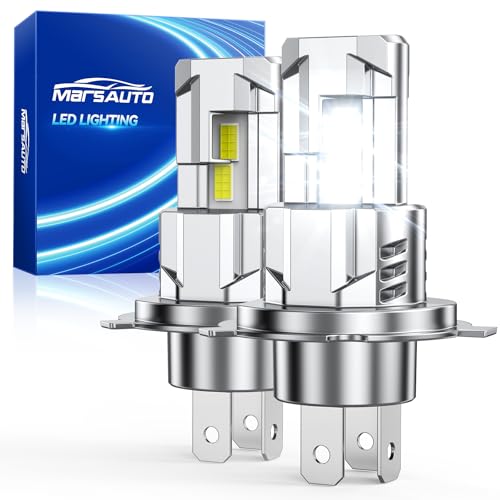 Image of Marsauto - H4 led lights for car - High-Performance H4 LED Bulb - Fog Light with No Glare - for Automotive - 2 Bulbs