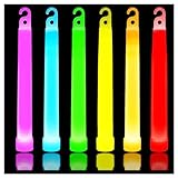 Glow Sticks in The Dark Party Supplies, 12 Hours Duration Emergency Glow Sticks Bulk Party Pack, Glow Party Supplies, Glow Sticks for Kids, Glow in The Dark Sticks Waterproof, Nontoxic