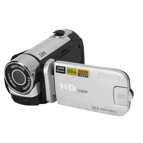 Appareil photo numérique HD 1080P caméscope vlogging portable 16MP zoom 16X écran rotatif