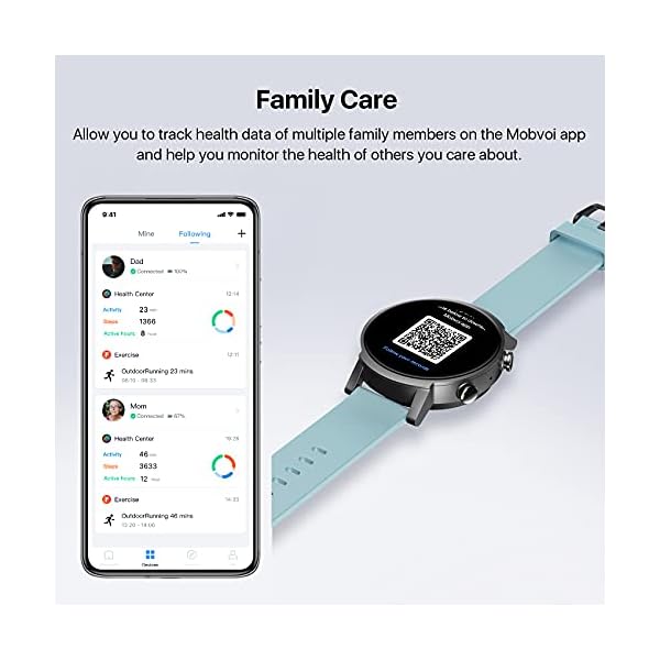 Ticwatch E3 Smart Watch Wear OS by Google for Men Women Qualcomm Snapdragon Wear 4100 Platform Health Monitor Fitness…