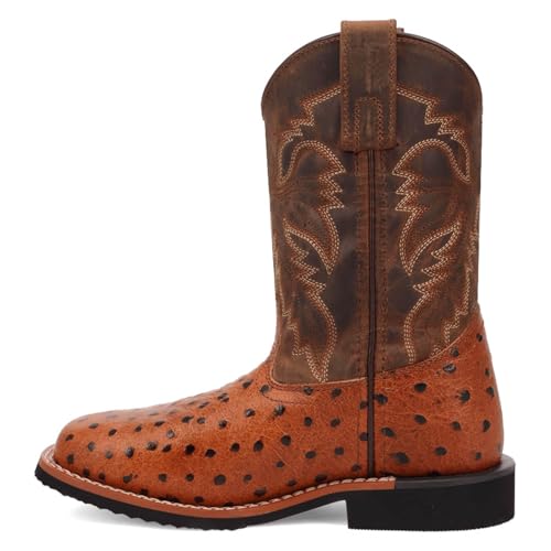 Dan Post Jet Leather Childrens Cowboy Boot - Tan Cognac (Tan, US Footwear Size System, Little Kid, Numeric, Medium, 13)4