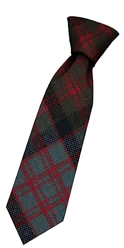Cravate en laine pour garçon motif tartan MacDonald pour mariages et fêtes