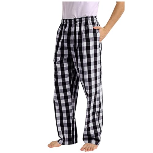 Mens Pajama Pants With Pockets Pj Bottoms Fall Plaid Lounge Pants Baggy Lightweight Pj Pants For Men Comfy Sleepwear