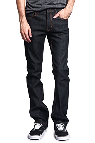 Men's Slim Fit Unwashed Raw Denim Jeans DL980