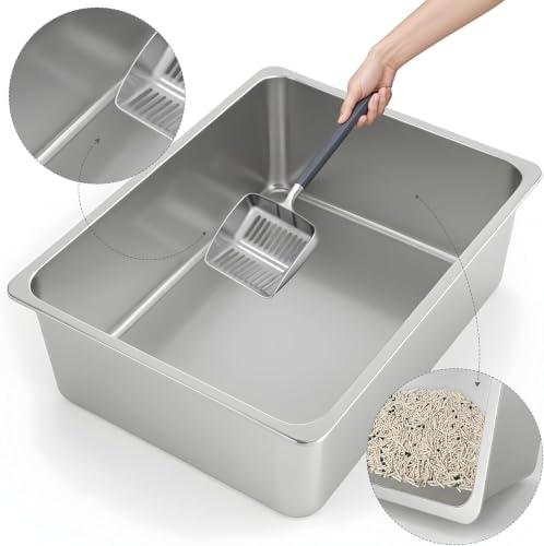 Best simple large pan product option for indoor cat supplies