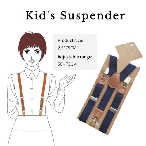 Y-back Suspenders for Men 1-inch Wide Elastic Braces with 3 Strong Metal Clips, Adjustable for Daily & Formal Wear2