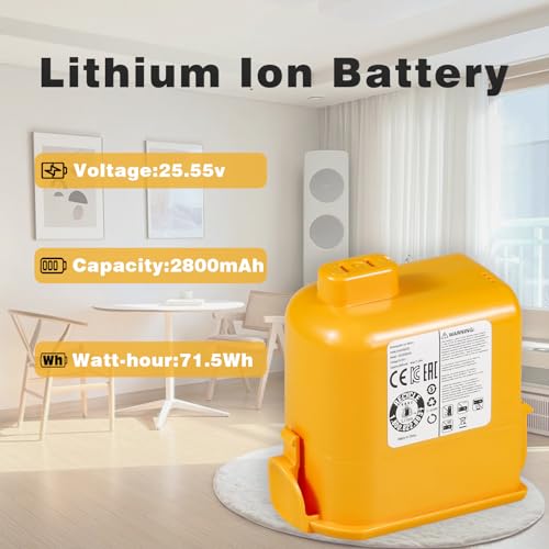 Image of Replacement Li-Ion Battery for LG CordZero A9,A9K-CORE,A9MAX,A9T-Ultra,A9S,A9K PRO,A9N,A9M,A9MULTI,A958,A958SA,A9 Plus A905M A907GMS A905RM A908MVR A929KVM A958S A916 Vacuums,Not for Q3