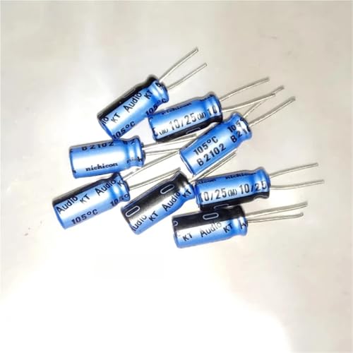 Condensateurs audiophiles 25V 10uF 105°C miniatures pour circuits audio