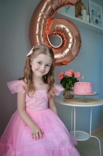 Image of 3 Balloon Numbers Birthday Decorations, 40In Rose Gold Balloons for Party | Eye-catching Appearance, Perfect Decorative Centerpieces, Convenient Self-sealing Structure, Widely for Various Occasions