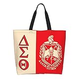 EUHFINLO Big Little Sorority Gifts Paraphernalia for Women, Large Capacity Shopping Tote Bag, Water-Resistant Material