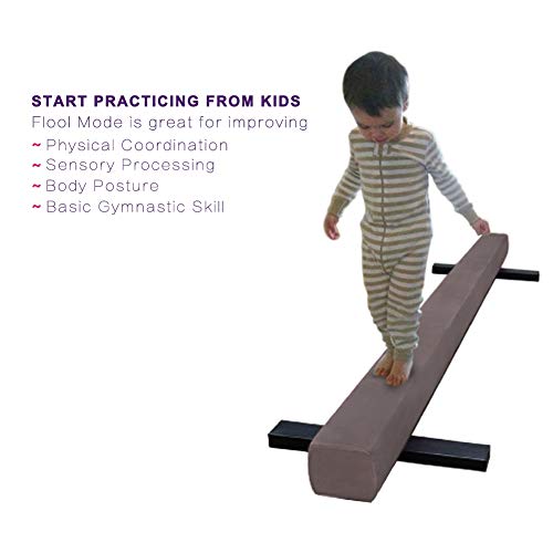 JC-ATHLETICS Adjustable Balance Beam Gymnastic Practice Training Equipment for Kids Children Home Floor Use,8 Feet Long