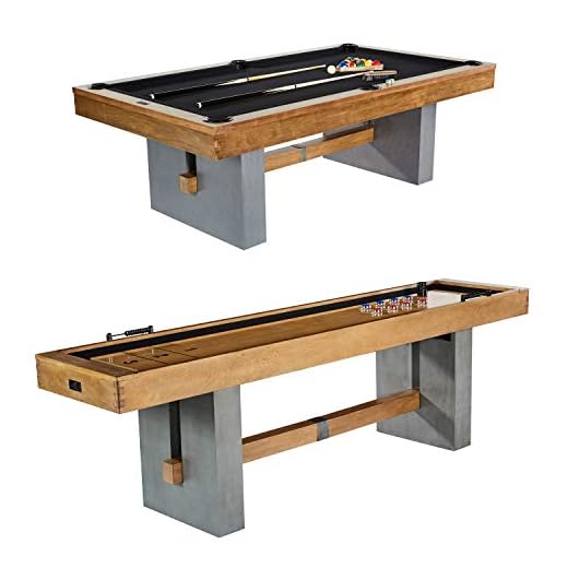 Barrington Urban Collection - Billiard and Shuffleboard Game Table Combination Set