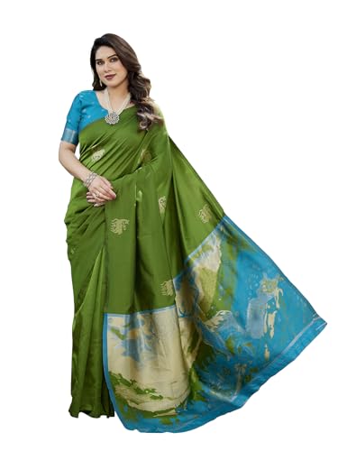Image of Yashika Women's Banarasi Kanjivaram Art Silk Saree Set with Blouse |saree for Women | Saree | New Sari | Saree