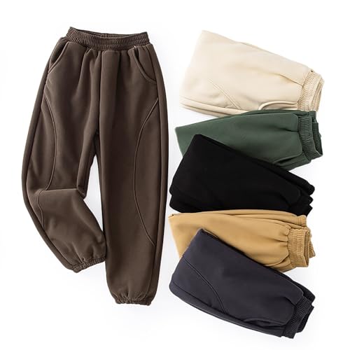 Boys and Girls Middle and Small Children Fall and Winter Padded Sweatpants Warm Lambswool Shoes for New Walkers Boys3