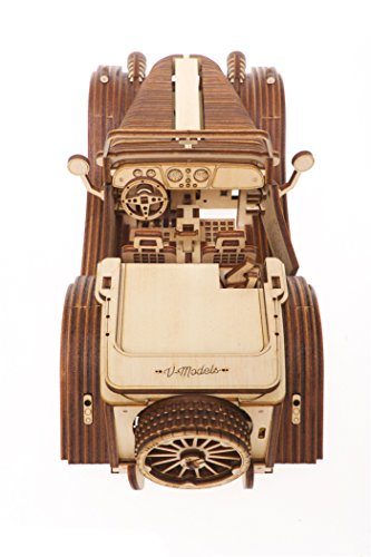 Ugears Mechanical Models Roadster Vm-01 3-D Wooden Puzzle #TOP4