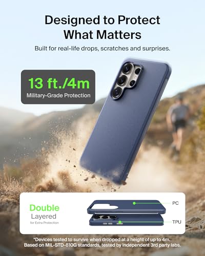 Belkin SheerForce Protect-Serie Magnetische Samsung Galaxy S26 Ultra Hülle, 4 m Aufprallschutz nach Militärstandard, Doppellagig… – Ansicht 3