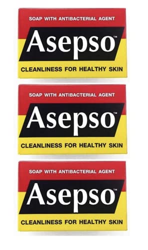 Jabón antiséptico original de Asepso, 80 g (3 barras)