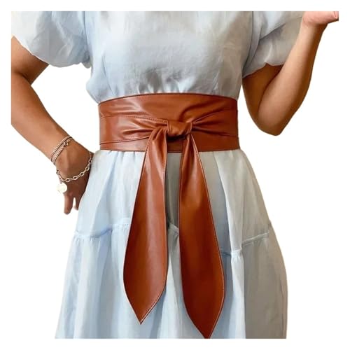 Women Wide Bow Belt Wide Belt Embellished Waist Wrap Coat Dress decoration Apparel Accessories for decoration