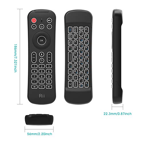 Teclado Rii MX6+ inalámbrico con giroscopio para controlar tu Android Smart TV 7
