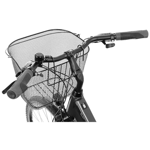 Fahrradkorb Lenkerkorb Metall Haken engmaschig - Tragegriff - 22l Radkorb Fahrrad