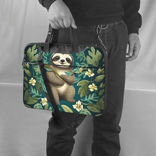 Maletín para portátil con diseño de perezoso adorable miniatura 2