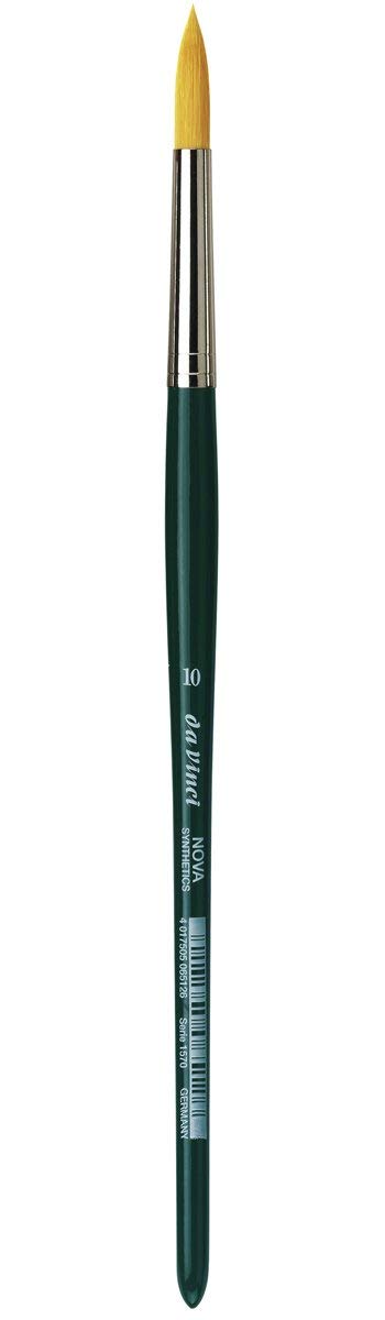 Da Vinci 1570 Series Water Colour Brush, Synthetic Fiber, Green, 24 x 0.65 x 30 cm