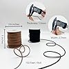 Amazon.com: LUSTEMBER Leather String, Faux Leather Cord, Flat Suede ...