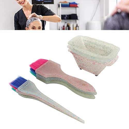 Natudeco Pente de tintura de cabelo, tigela de mistura de tintura de cabelo, conjunto de cores de ca