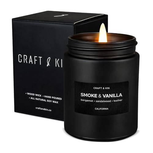 Smoke and Vanilla Candle for Men