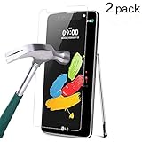 LG Stylo 2 Plus Screen Protector, TANTEK [Bubble-Free][HD-Clear][Anti-Scratch][Anti-Glare][Anti-Fingerprint] Tempered Glass Screen Protector for LG Stylo 2 Plus (5.7