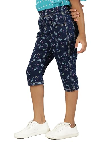 Image of KiddoPanti Girls Denim Capri Jeggings