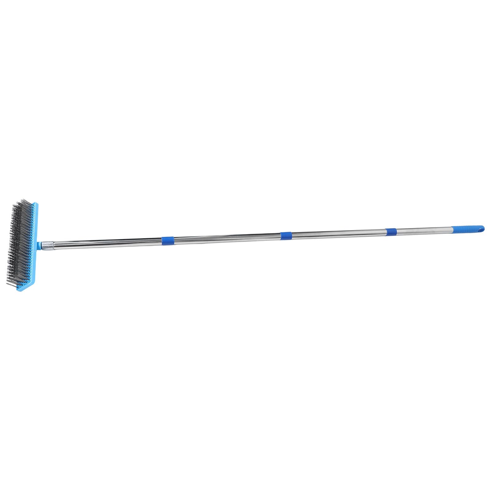 Brosse à récurer contre les taches tenaces de cuisine avec manche long en plastique