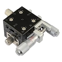XY Linear Translation Stage, MPositioning T40XY-13R Precision Manual XY Linear Stage 13 mm Travel in 2-Axis 40 x 40 mm Platform Size