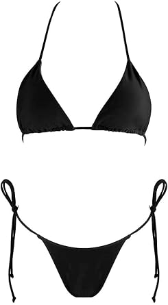 Bikini Sets for Womens Swimsuits Halter String Triangle Bathing Suit Swim Sexy Tie Side Bottom Swimwear Two Piece
