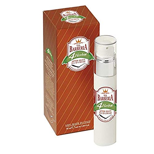 Via Barberia Vb4003 Aftershave Creme Fluida, Weiß, Aromatic, 50 Milliliter