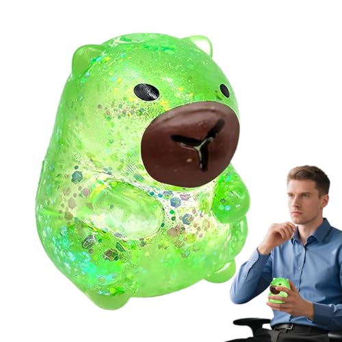 Juguete Anti-Estrés Squeeze | Muñeca De Goma Capibara Anti Estrés - Adorno De Escritorio Y Juguete Elástico para Niños Y Niñas, Regalo Infantil Divertido