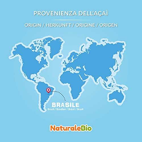 Organiczne Acai w proszku - Freeze-Dried - 50 g. Wyprodukowane w Brazylii, liofilizowane, surowe, ekstrahowane z miazgi jagodowej Acai. NaturaleBio