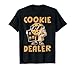 Cookie Dealer Seller Chocolate Chip Lover Cookies Crew Kids T-Shirt
