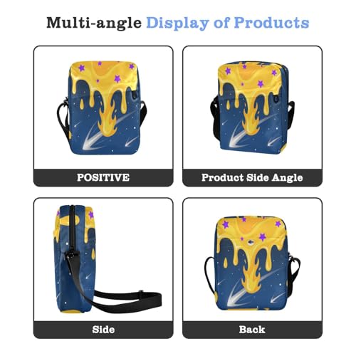 Graffiti Art Blue Yellow Fire mens messenger bag cross body bag men Shoulder Handbags Adjustable Strap for outdoor sports Outdoor Daily4