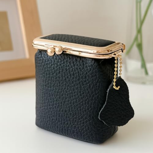 Women's Genuine Leather Wallet – Stylish Multi-Functional Coin Purse with Clasp Closure2