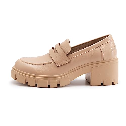 Women's Athlefit Platform Chunky Loafers - Comfort, Slip-On, Business Style