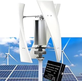 Generisch Vertikales Windkraftanlagen-Set mit Laderegler, 20.000 W, 12–220 V Wechselstrom, effiziente Lösung für Schifffahrt, Wohnmobile, Haushalte und Industrie – für erneuerbare Energien