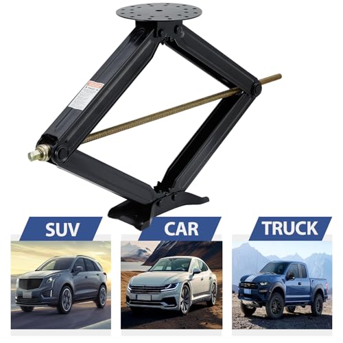Image of 4 Pack Scissor Lift Jack,3.4Ton(7500 Lbs) Capacity Car Jack with 4.33 inch to 30 inch Adjustable Height,Portable RV Scissor Jack for Sedan, SUV, Truck Repair Tire /RV Keep Stabilizing