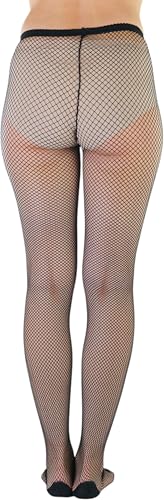Image of ToBeInStyle Women's Sexy Vibrant Fine Classic Fishnet Full Footed Pantyhose